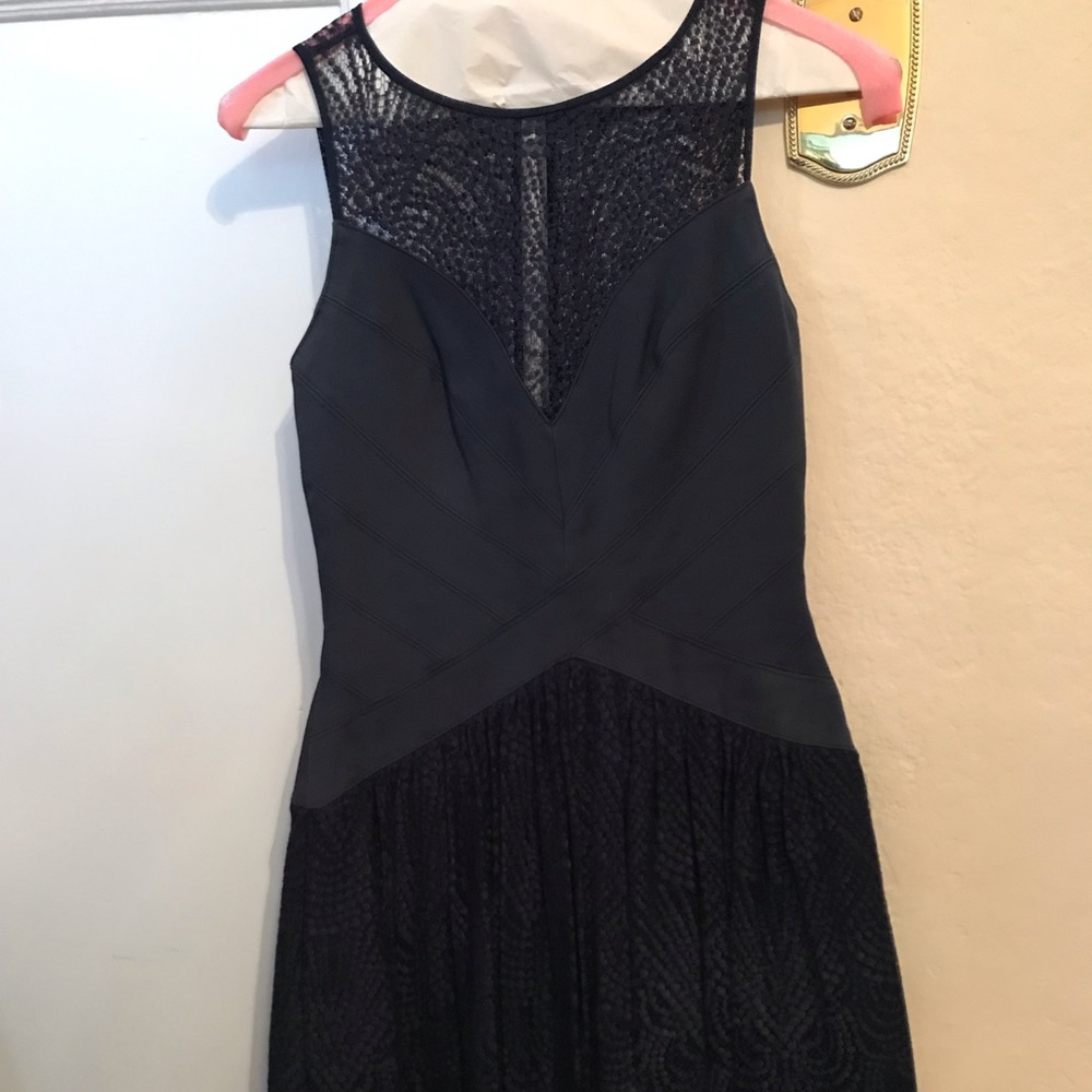 BCBGMaxazria navy cocktail dress